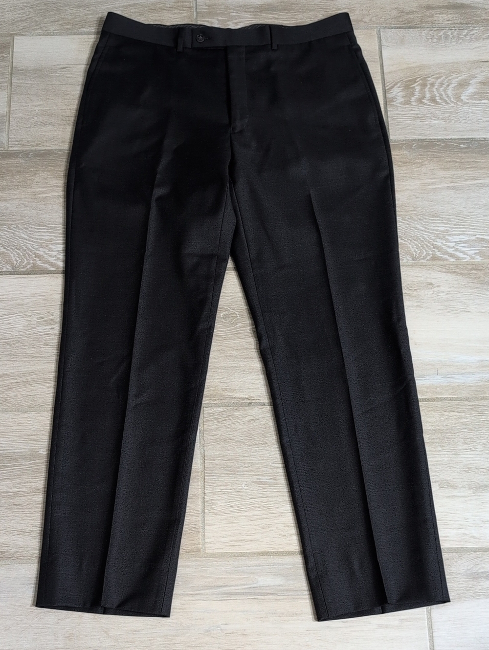 35x31 Men's Wearhouse ToBlack Tailored Suit Pants | Black Dress Pants